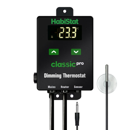 HabiStat Classic Pro Dimming Thermostat, Black, 450 Watt