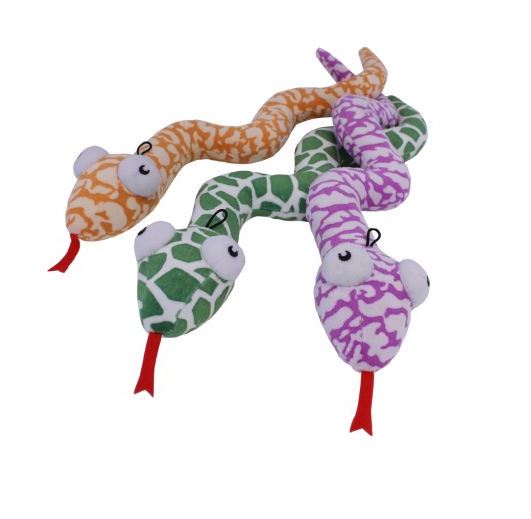 Snake Rattler Dog Toy