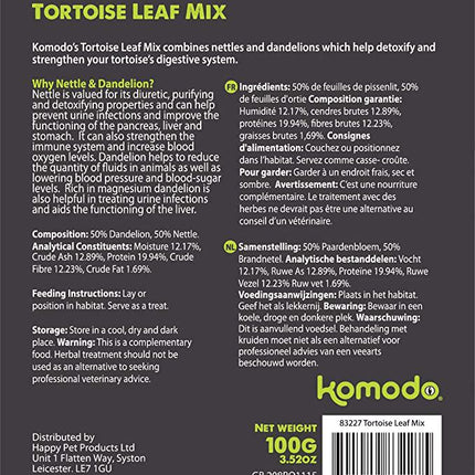 Komodo Tortoise Leaf Mix