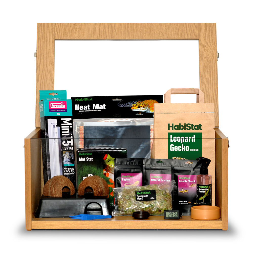 HabiStat Leopard Gecko Starter Kit - Juvenile (61x38x30cm)