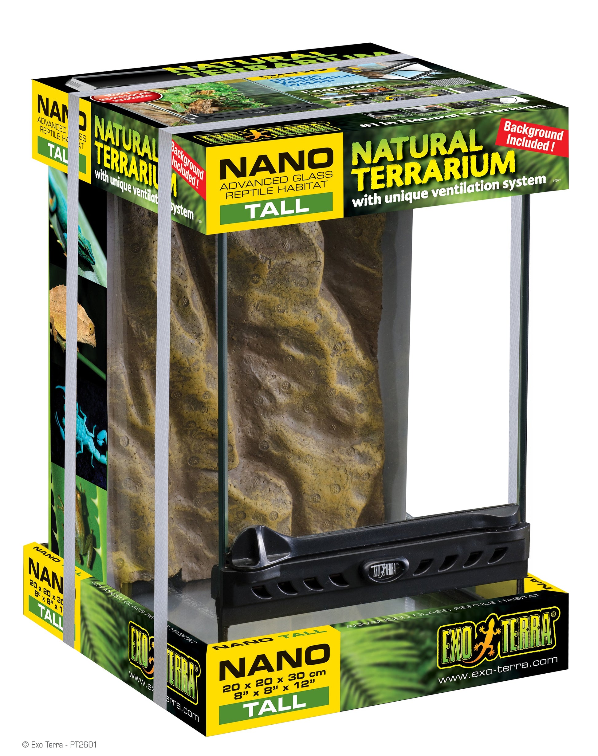 Exo Terra Glass Terrarium (20cm Wide) Nano