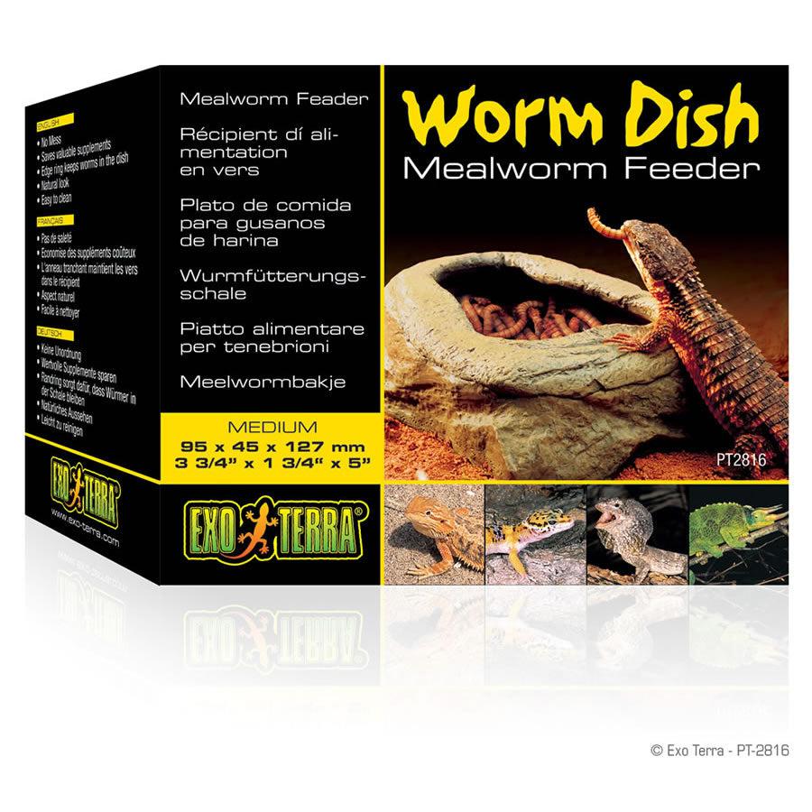 Exo Terra Worm Dish Mealworm Feeder