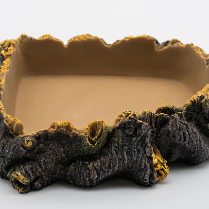 ProRep Rustic Bark Corner Dish, 30cm